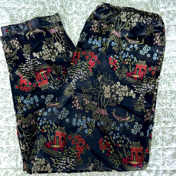 Japanese Print Matching Set Embroidered Black - classic - Picture 5 of 7